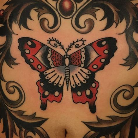 butterfly stomach tattoos