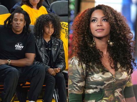 people are amazed at how much blue ivy carter looks like beyonce at recent nba outing
