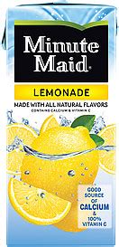 Read more about the nutritional target map. Minute Maid Lemonade 1.0 L Nutrition Information | ShopWell