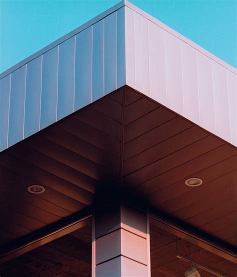 Exterior Wide Panel Metal Ceiling Facade Cladding From Hunter Douglas