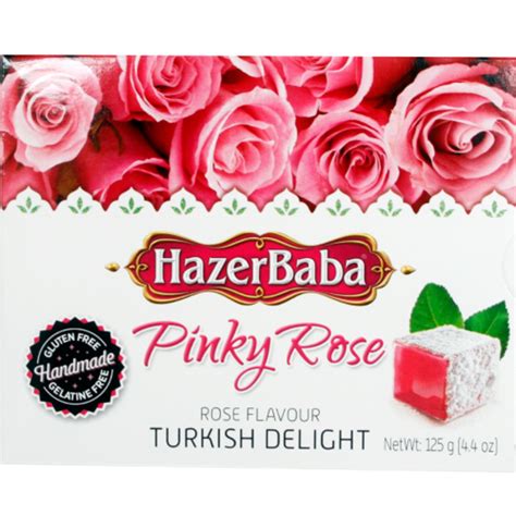 Hazer Baba Rose Turkish Delight 125g At Mighty Ape Nz