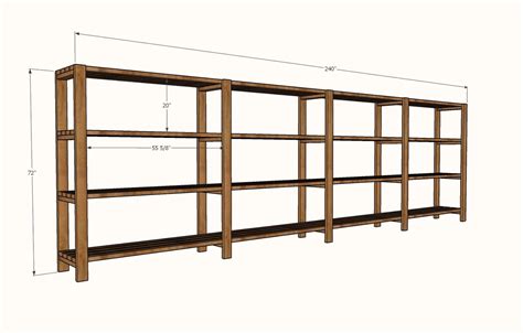 Ana White Easy Economical Garage Shelving From 2x4s Diy Projects