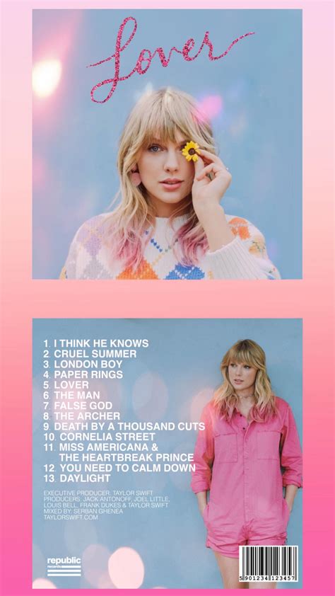 Made A Tweaked Version Of The Lover Album Cover On My Spare Time R Taylorswift