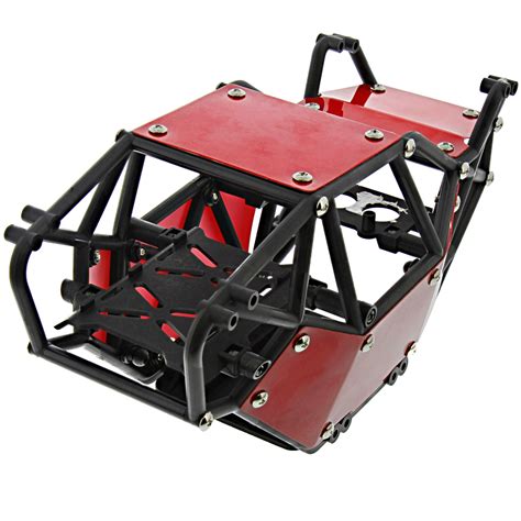 Gmade 110 R1 Rock Crawler Red Body Panels Tube Chassis And Skid Plate