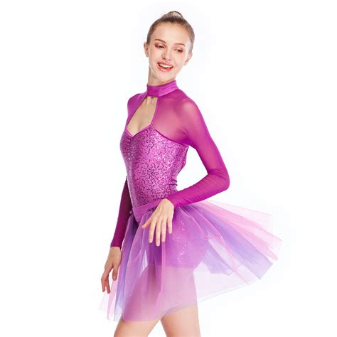 Midee Sequins Modern Lyrical Dance Costumes Gymnastics Performance Cos Midee Dance Costume
