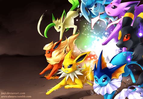 Eevee Evolutions Wallpapers Wallpaper Cave