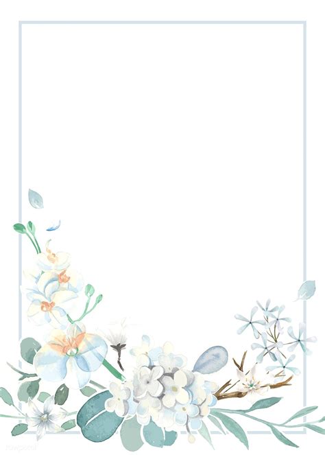 Try to search more transparent images related to invitation card png |. Download premium illustration of Invitation card with a light blue theme | Flower background ...