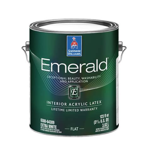 4.6 out of 5 stars 125. Sherwin-Williams Emerald Interior Acrylic Latex Paint Flat ...