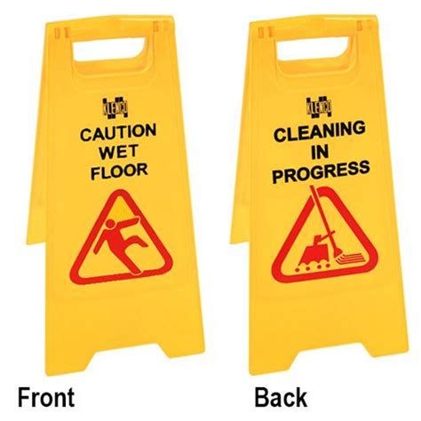 Kleanway Caution Wet Floor Cleaning In Progress Floor Sign Eezee