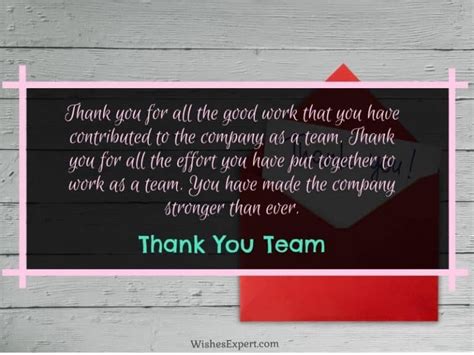 20 Best Thank You And Congratulation Message For Team Wishes Expert