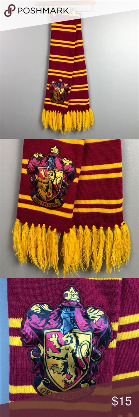 Harry Potter Gryffindor Knit Scarf Knit Scarf Crochet Shawls And