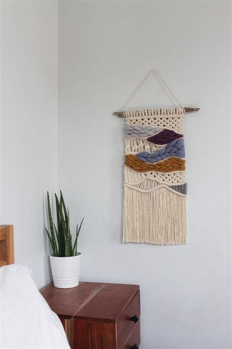 Ooak Macrame Woven Wall Hanging Macraweave Weaving Tapestry Etsy