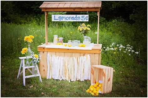 the set up to my lemonade mini sessions aura photography by colleen fougere lemonade stand