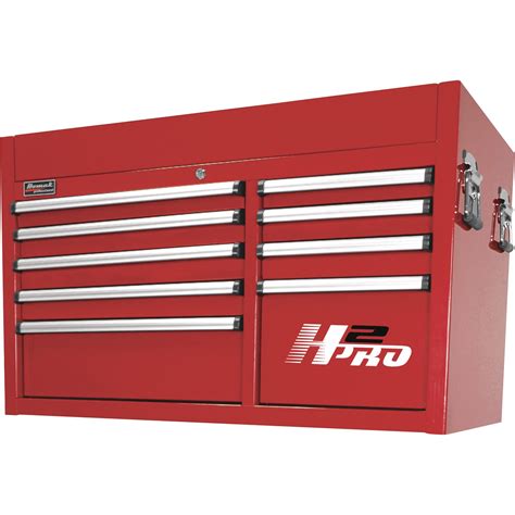 Homak H2pro 41in 9 Drawer Top Tool Chest Red 41 18inw X 21 34ind