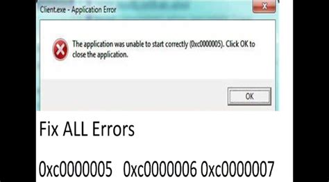 How To Fix 0xc0000005 All Errors Windows 7 10 Benisnous