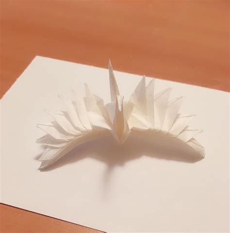 Feathered Tsuru Crane By Riccardo Foschi Folded By Me D Origami