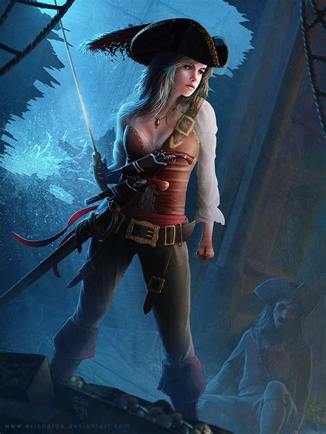 Treasure Of Pirate By Erlanarya On Deviantart Pirate Woman Female Pirate Pirate Art