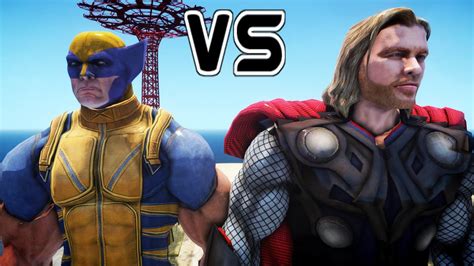 Thor Vs Wolverine Epic Battle Youtube