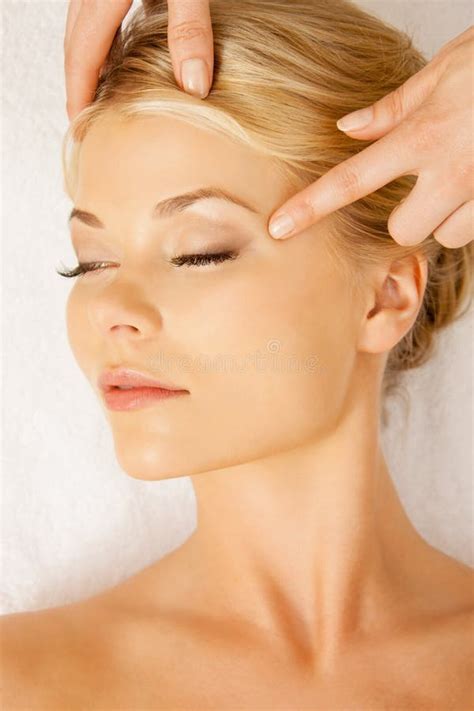 Beautiful Woman In Massage Salon Stock Image Image Of Health Healthy