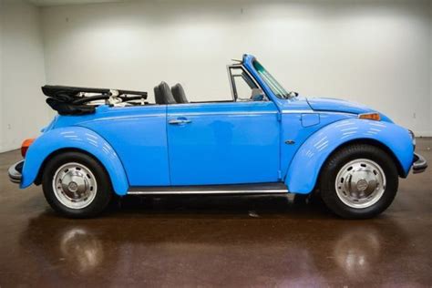 1973 Volkswagen Beetle 23983 Miles Baby Blue Convertible 1600cc 4