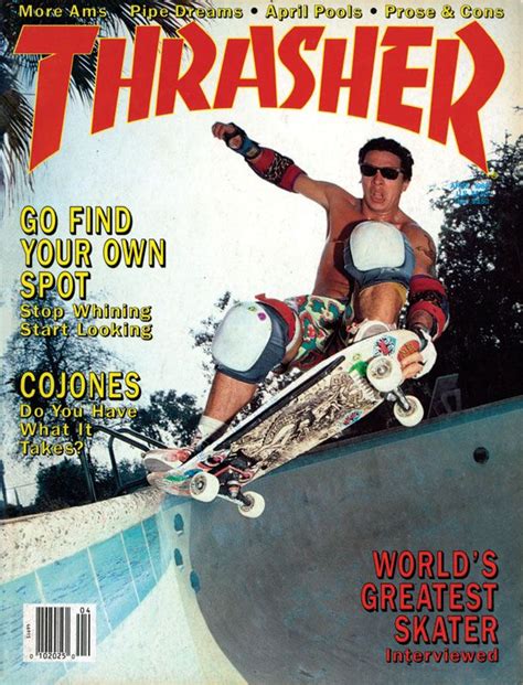 Thrasher Skateboard Magazine April 1988 Thrasher Skateboard