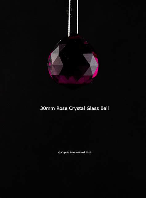 Rose Crystal Glass Ball 100 K9 High Quallity Glass Crystal Bilbys