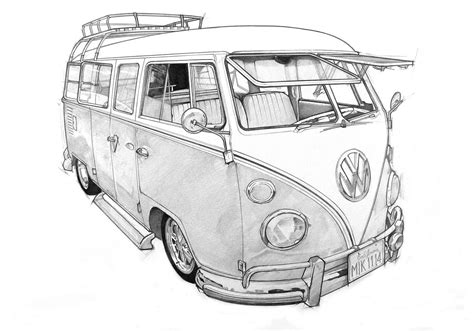 Vw Camper Van On Behance Volkswagen Bus Volkswagen Camper Van