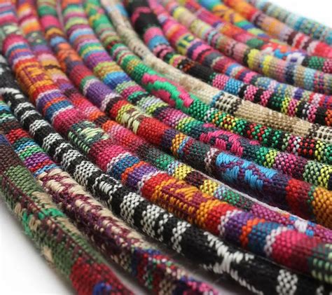 6mm Round Fabric Ethnic Rope Textile Wrap Embroider Cords And Etsy Uk