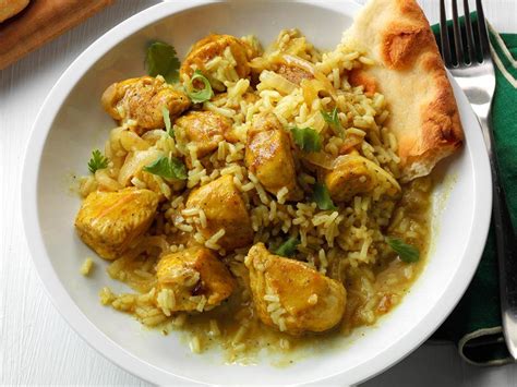 In thailandia, non esistono primi piatti o secondi piatti. Riso con pollo al curry - Ricette Cuco