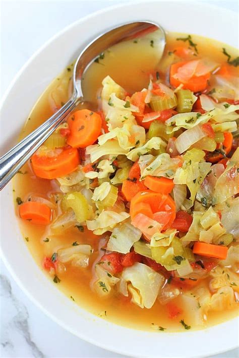Easy Low Calorie Cabbage Soup • Now Cook This