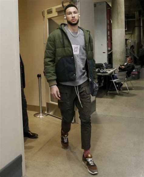 (fresh prince, peacemaker, benny, the yank. NBA Style: Ben Simmons Wears An Acne Studios Hunter Green ...