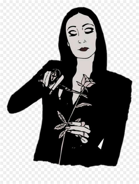 Choose your favorite morticia addams paintings from millions of available designs. Morticia Sticker - Morticia Addams Illustration Clipart ...