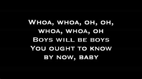 Backstreet Boys Boys Will Be Boys Lyrics Youtube