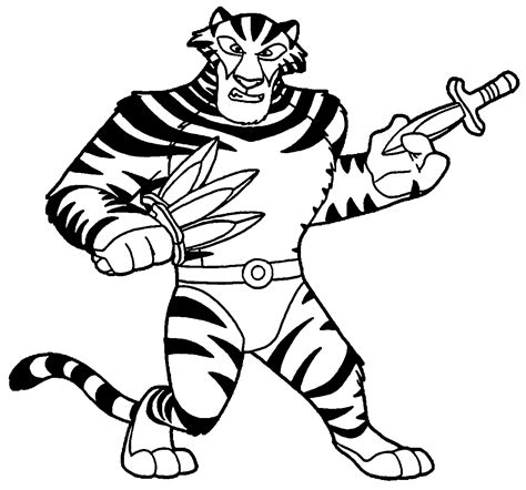 Watch out for the claw! awesome Tiger Blade Coloring Page | Kaplan