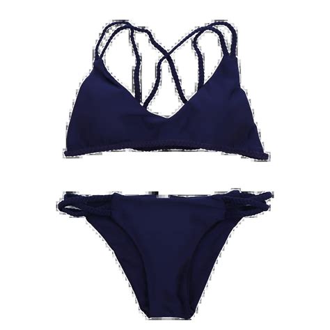 Trynna Biquini 2018 Hid Sexy Bikini Swimsuit Cross Hand Woven Bandage Two Piece Swimwear Women