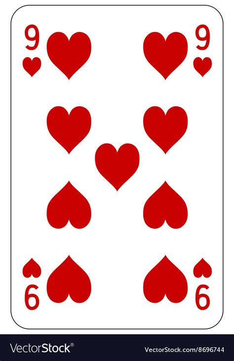 We did not find results for: Poker playing card 9 heart Royalty Free Vector Image