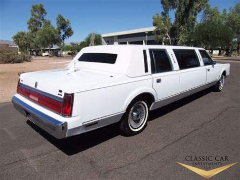 1985 Lincoln Town Car Stretch Limousine Only 10k Original Miles