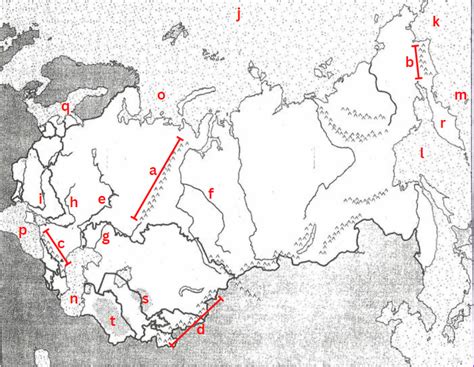 Northern Eurasia Physical Map Diagram Quizlet