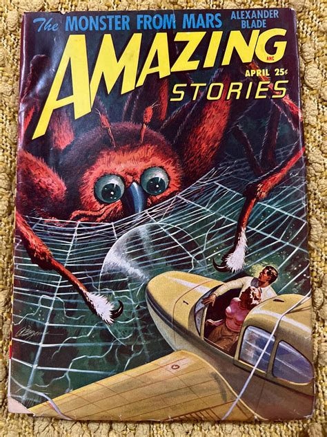 Pulp Amazing Stories Pulp April 1948 Spider Cover Monster Etsy