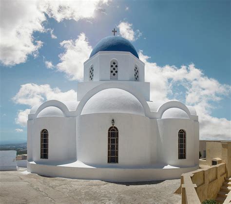 Greek Orthodox Church Pyrgos Santorini By Ed Freeman