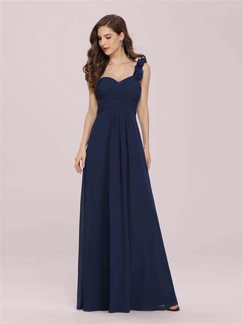 ever pretty us bridesmaid dress one shoulder chiffon cocktail gowns navy 09768 ebay