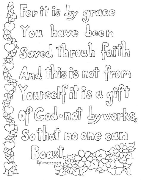 Before saving you have to color your coloring page. Coloring Pages for Kids by Mr. Adron: Ephesians 2:8-9 ...