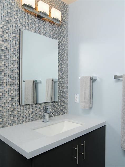 Browse our favorite projects to find the right handmade. Mosaic Tile Accent Wall in Contemporary Bathroom | HGTV