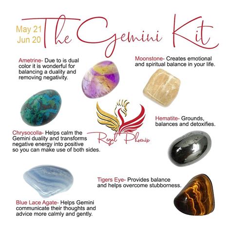 The Gemini Kit Stones And Crystals Crystal Healing Stones Crystals