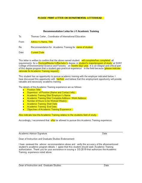 For most wires, the bank name, account name, account holder's. Academic Training Recommendation Letter | Templates at ...