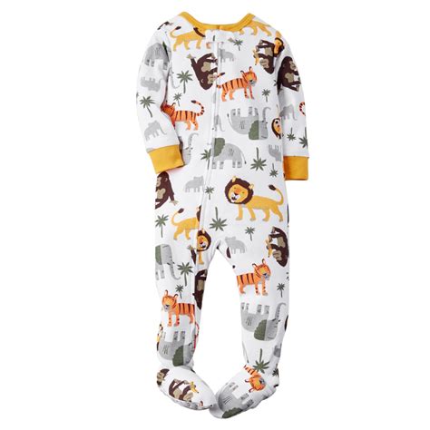 Carters Infant Boys Footed Pajamas Jungle Animals