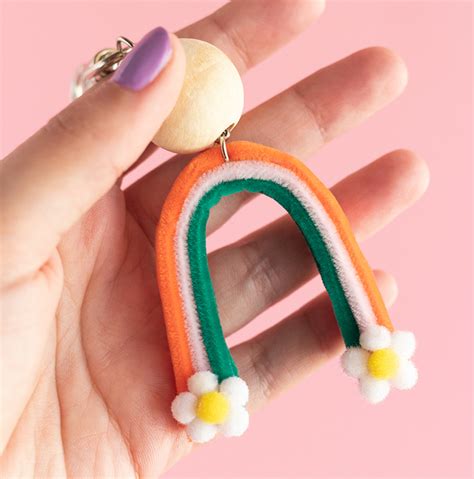 Diy Rainbow Keychains Crafterward