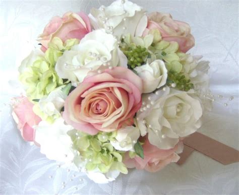 Wedding Bouquets And Boutonnieres 7 Piece Set Silk Bridal