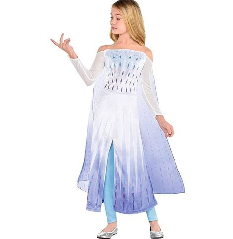 White Elsa Dress From Frozen 2 Girls Costume In 2021 Elsa Halloween
