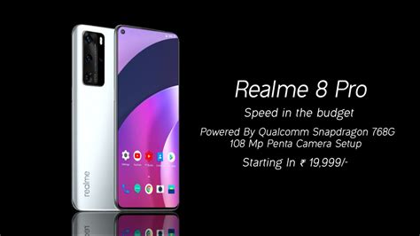 Realme gt 5g runs on the android 11 + realme ui 2.0 operating system. Realme 8 Pro 5G - First Look, India Price, Specifications ...